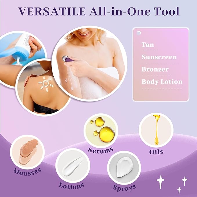 Self Tanner Brush for Body & Face - Kabuki Makeup Brush for Self-Tanner,Tanning Mousse,Foundation & Bronzer | Streak-Free Application,Super Soft Bristles,Professional Tanning & Body Makeup Tool-FemmiqueWomen