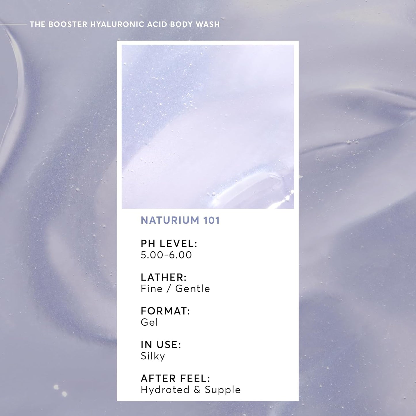 Naturium The Booster Hyaluronic Acid Body Wash, Hydrating & Moisturizing plus Minimizes Dryness, with Glycerin & Vitamin B5, 16.9 oz-FemmiqueWomen