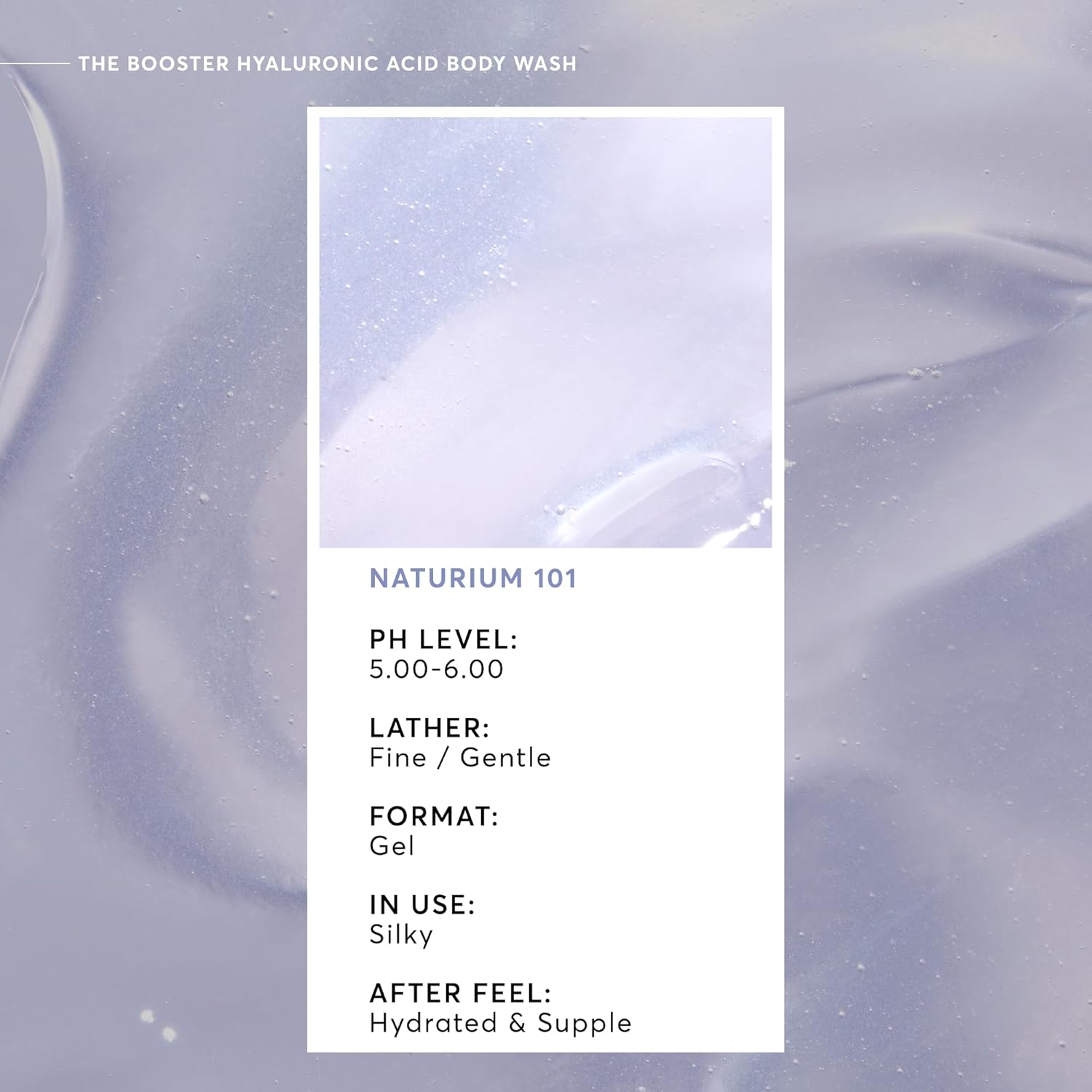 Naturium The Booster Hyaluronic Acid Body Wash, Hydrating & Moisturizing plus Minimizes Dryness, with Glycerin & Vitamin B5, 16.9 oz-FemmiqueWomen