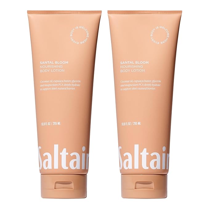 Saltair Body Lotion - 2 Pack Moisturizing Lotion For Dry Skin. Santal Bloom Scented Hydrating Body Cream with Nourishing Moisturizer Formula. Skin Care for Women and Men. 2x 10oz Tubes-FemmiqueWomen