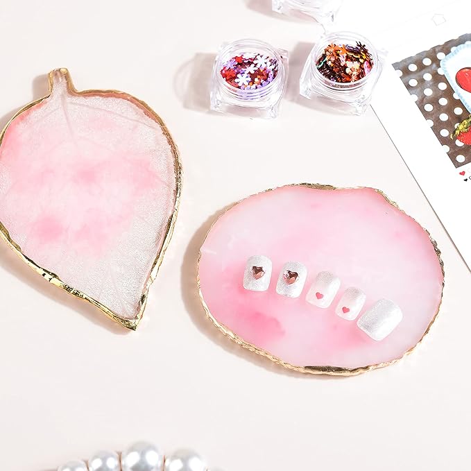 1 Piece Nail Art Palette Nail Polish Palette Mixing Palette Makeup Plate Nail Plates for Nail Art Nail Tip Holder Nail Art Display-FemmiqueWomen