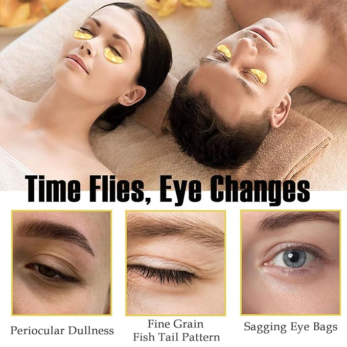 20 Pieces Lip Masks&24K Gold Under Eye Masks,Crystal Collagen Gel Eye Masks,Moisturizing Cherry Blossom Lip Patches Skin Care,Reducing Fine Lines & Dark Circle for Puffy Eyes,Birthday for Women-FemmiqueWomen