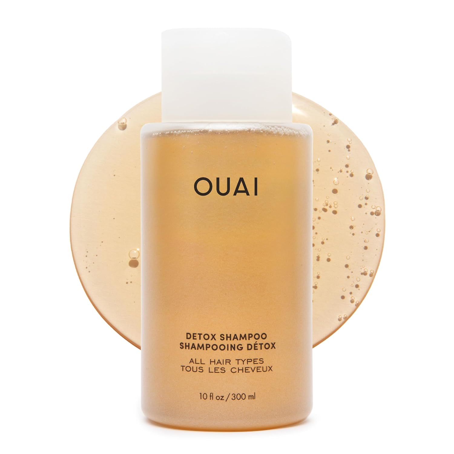 OUAI Detox Shampoo - Clarifying Shampoo for Build Up, Dirt, Oil, Product and Hard Water - Apple Cider Vinegar & Keratin for Clean, Refreshed Hair - Sulfate-Free Hair Care (10 oz)-FemmiqueWomen