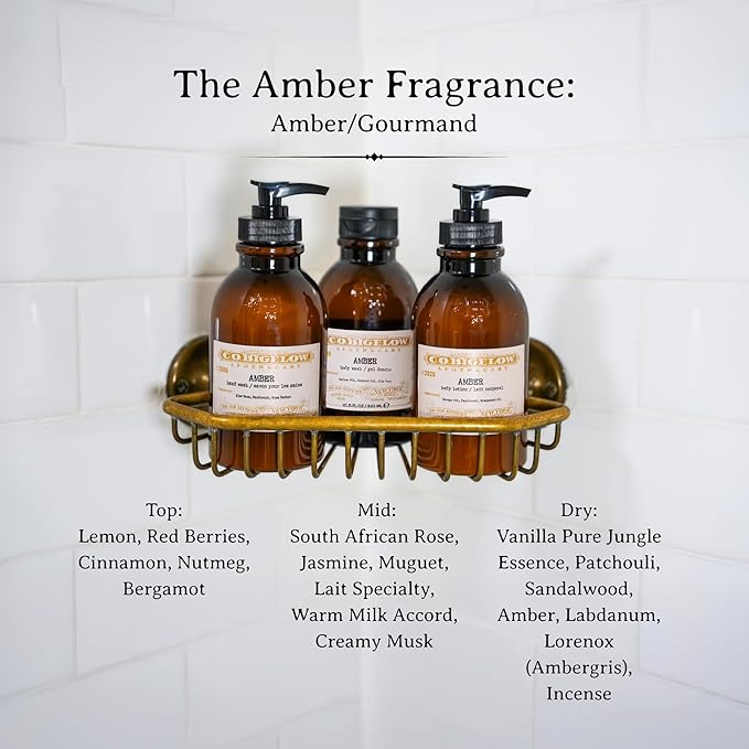 C.O. Bigelow Iconic Collection Amber Body Lotion, Scented Body Cream with Grapeseed Oil and Shea Butter, 10.5 fl oz-FemmiqueWomen