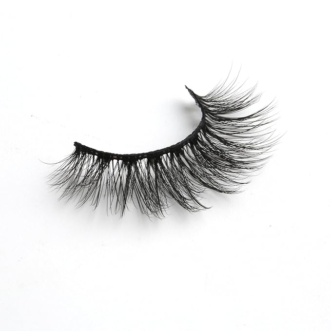 SUNWELL False Eyelashes 16mm Mink Lashes Faux Mink Lashes 8D Fluffy Strip Eye Lashes Wispy Soft Luxury Volume Fake Eyelashes 10 Pairs Pack-FemmiqueWomen