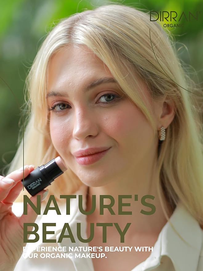 3 in 1 Natural Ingredient 90% Organic Blusher Stick For Lips, Eyes, & Cheeks, Hydration And Natural Beauty Apply directly And Blend With Fingertips, Small Enough to Carry (REDDEN)-FemmiqueWomen