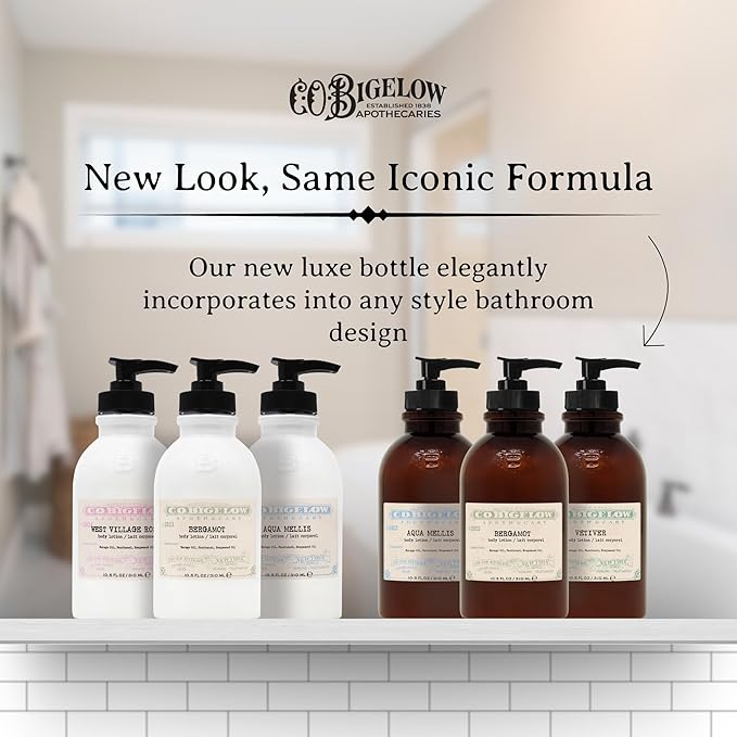 C.O. Bigelow Bergamot Body Lotion, Iconic Collection Moisturizing Body Lotion with Shea Butter, Borage Oil & Grapeseed Oil, 10.5 Fl Oz-FemmiqueWomen