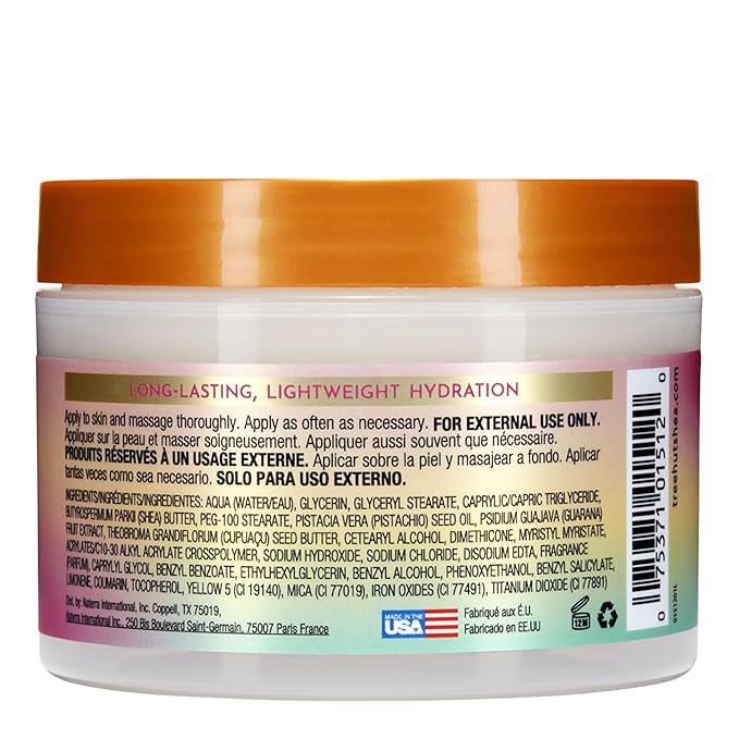 Tree Hut Tropic Glow Whipped Body Butter, Warm Scent with Almond, Golden Amber, and Australian Sandalwood, Long-Lasting Hydration for Soft, Glowing Skin, 8.4 oz-FemmiqueWomen