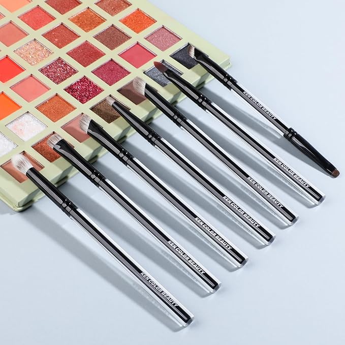 KENCOLOR Premium 13-Piece Makeup Brush Set with PU Travel Pouch – High-End Acrylic Handle, Soft Synthetic & Natural Bristles, Dense & Non-Absorbent, for Flawless Application-FemmiqueWomen