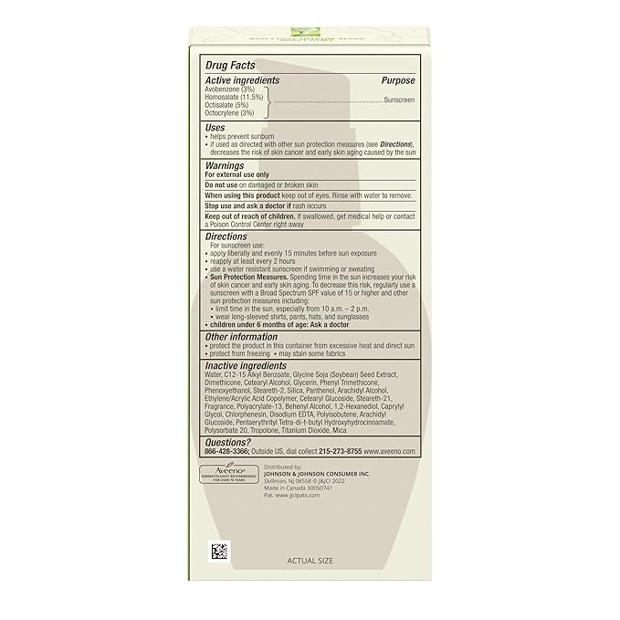 Aveeno Skincare Bundle, Positively Radiant Daily SPF 15 Facial Sunscreen Moisturizer + Soy, 4 fl. oz, & Travel Size Daily Moisturizing Cream for Body, Face, & Hands, 0.8 oz, Two Pack, 2 Items-FemmiqueWomen