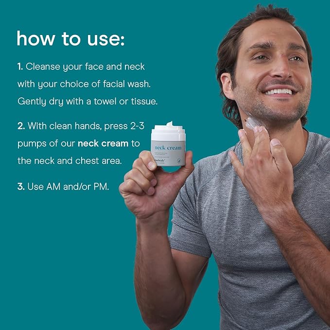 Baebody Firming Neck Cream with AHAs, CoQ10, Glycolic Acid, Green Tea for Sagging Skin, Fine Lines, Wrinkles, 1.7 Fl Oz-FemmiqueWomen