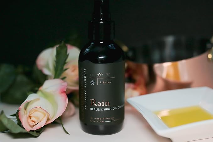Rain Replenishing Oil Cleanser - Deeply Hydrating Oils - Wash, Clear, & Nourish your Face - Skincare for Women and Men (4 oz)-FemmiqueWomen