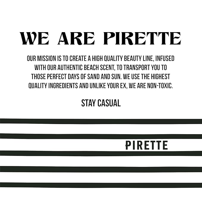 PIRETTE Dry Body Oil, Women’s Beach Inspired Hydrating Mist for Hair & Body, with Coconut Oil & Vitamin E, 4 Fl Oz-FemmiqueWomen