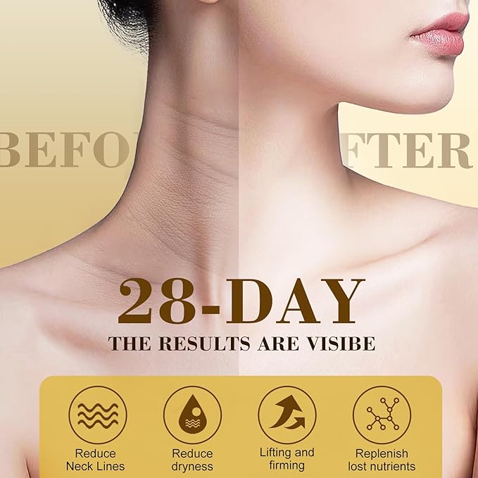 [2025 Upgrade] AH8 Firming Neck Cream with Roller - Tightening & Lifting Cream for Sagging Skin, 8-HA Clockwise Neck Cream for Face & Body Skin Tightening Cream with Massage Roller-FemmiqueWomen