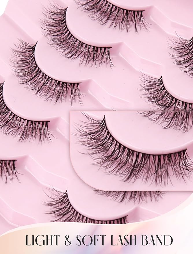 Lashes Wispy False Eyelashes Mink Lashes Natural Lashes Fake Lashes Strip Lashes Cat Eye Lashes Natural Eyelashes UP9-FemmiqueWomen