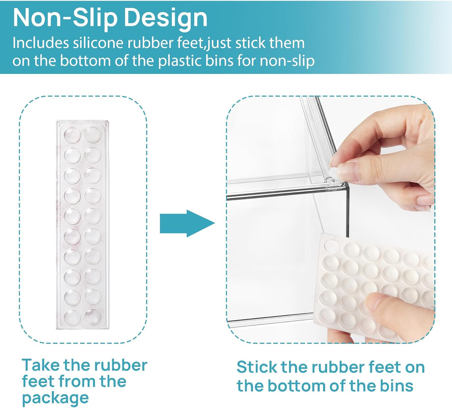 Vtopmart 12 Pack Clear Small Stackable Storage Drawers,Acrylic Bathroom Makeup Organizer,Plastic Storage Bins For Vanity, Undersink, Kitchen Cabinets, Pantry, Home Organization-FemmiqueWomen