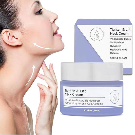 Neck Firming Cream, Neck Tightening Cream, Tighten and Lift Neck Cream, Neck Creams for Tightening and Firming Sagging Skin, Help Reduce Fine Lines & Wrinkles-FemmiqueWomen
