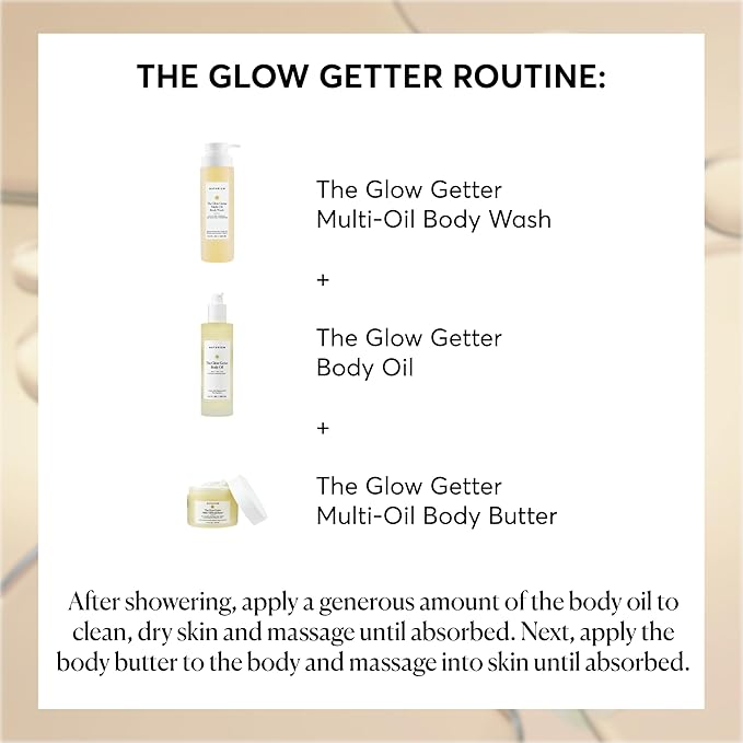 Naturium The Glow Getter Body Oil, Multi-Oil for Intense Nourishment, Hydrating & Moisturizing Formula, Vegan & Cruelty-Free, 3.4 oz-FemmiqueWomen