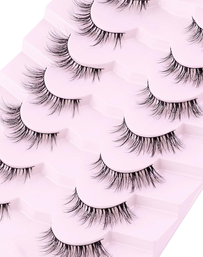 False Eyelashes Cat Eye Lashes Wispy Lashes Fake Lashes Natural Lashes Fake Eyelashes Natural Eyelashes Mink Lashes UP14-FemmiqueWomen