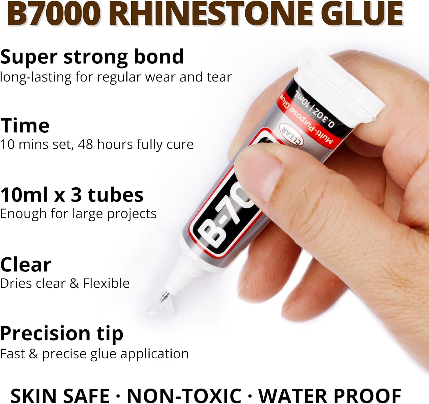 30000Pcs Resin Rhinestones Set for Crafting Bedazzling, Brown Flatback Gems Jewels for Crafts Clothes Shoes Fabric Outfit Nails Makeup, Flat Back Crystal 2-6mm with b 7000 Glue-FemmiqueWomen