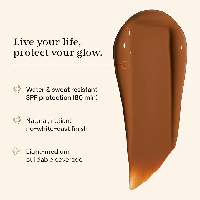Live Tinted Hueguard Skin Tint SPF 50 - Tinted Mineral Sunscreen with Light-Medium Buildable Coverage With a Hydrating and Radiant Finish - Water and Sweat Resistant, 1.35 fl oz - Shade 04-FemmiqueWomen