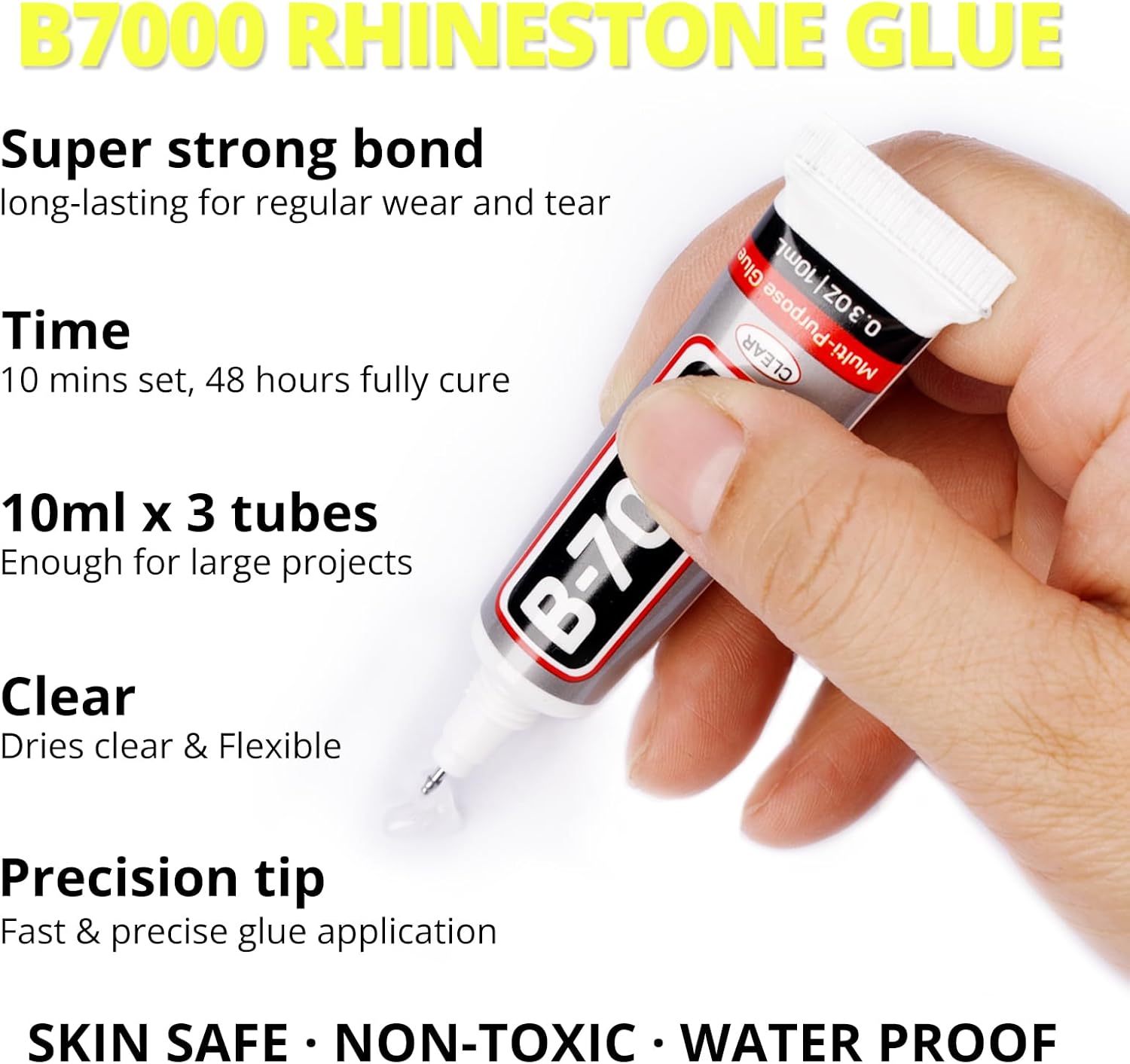 30000Pcs Resin Rhinestones Set for Crafting Bedazzling, Yellow Flatback Gems Jewels for Crafts Clothes Shoes Fabric Outfit Makeup, Flat Back Crystal 2-6mm with b 7000 Glue-FemmiqueWomen