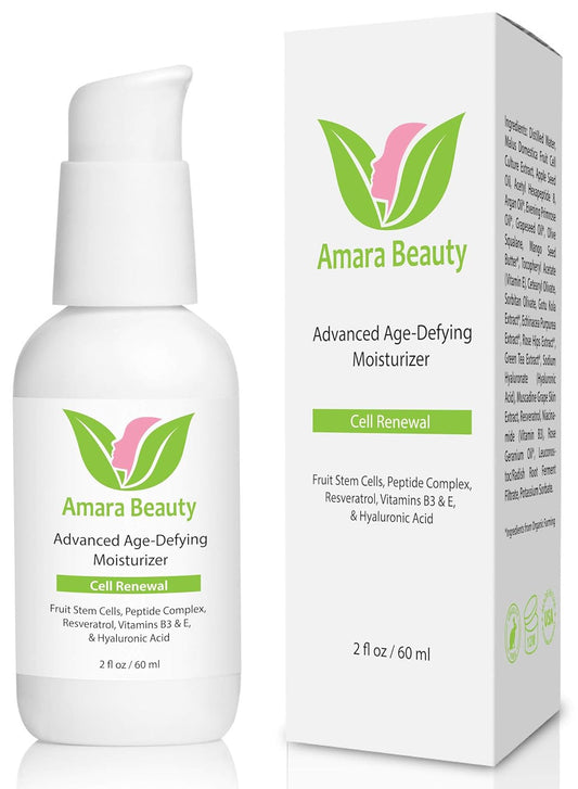 Amara Beauty Anti Aging Face Cream Moisturizer with Resveratrol & Peptides, 2 fl. oz.-FemmiqueWomen