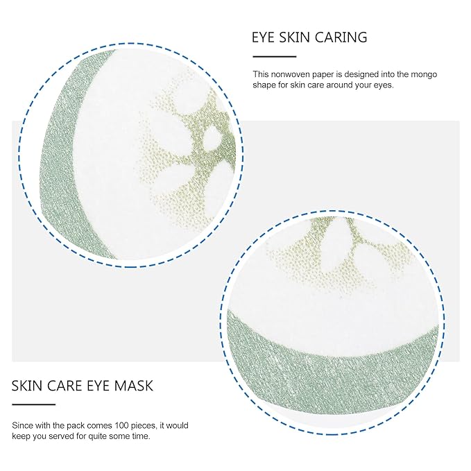 100pcs Under Eye Pads Disposable Cucumber Print Non-Woven Eye Patches Eyelash Pad DIY Eye Care Tool for Home Travel and Salon-FemmiqueWomen