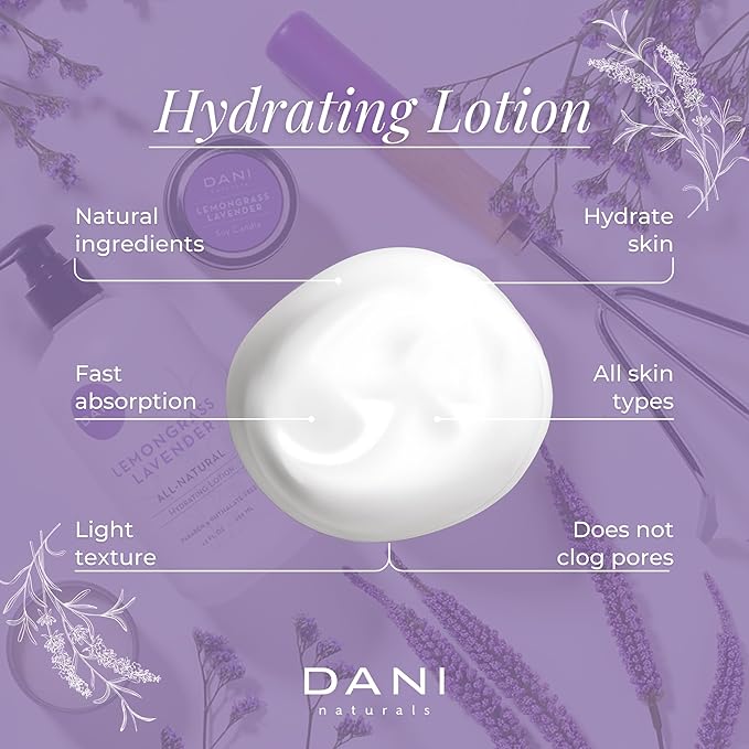 Naturals Hand & Body Lotion - Calming Lemongrass Lavender Scent, Moisturizing Lotion with Aloe Vera, Shea Butter & Vitamin E, Deep Hydration for Dry Skin, All Skin Types - 12 Oz-FemmiqueWomen