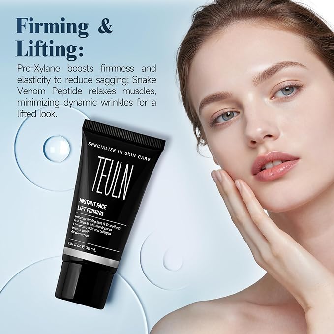 2.0 Instant Face Lift Cream,Instant Face Tightener,Smoothing Fine Lines, Deep Wrinkles and Pores ，Rapidly Improves the Look of Aged Skin 1.01oz-FemmiqueWomen