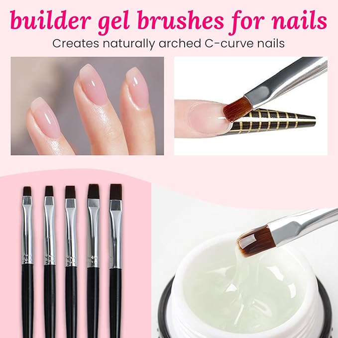 39 PCS Nail Art Brushes Set,Nail Art 3D Sculpting Pen Dotting Tools,Ombre Silicone Brush,Liner Brushes,Acrylic Brushes,Nail Art Palette with Gel Mixing Rod,Nail Design Kit for Home Diy & Salon-FemmiqueWomen