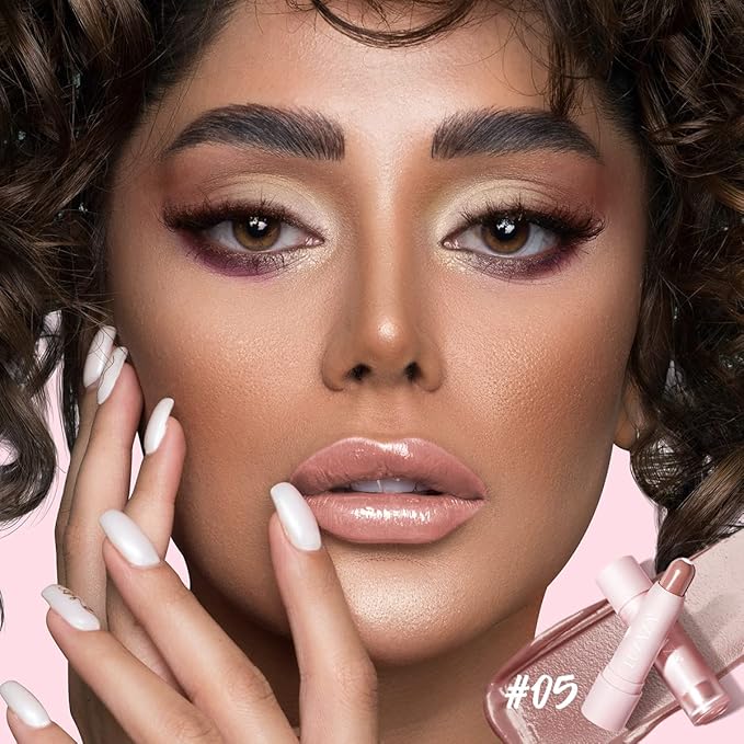 2PCS Tinted Lip Balm Chapstick with Color, Natural Semi - Gloss Finish, Hydrating/Coloring 2 in 1 Moisturizer Lip Stick for Girls & Women #04＋#05-FemmiqueWomen