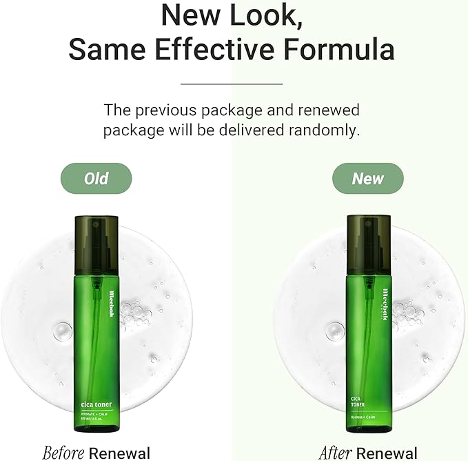 Meebak CICA Toner Spray | Korean Face Mist | Facial Spray with Centella Asiatica & Vitamin E | Soothing Face Toner for Sensitive, Oily, and Combination Skin | 4 fl oz-FemmiqueWomen