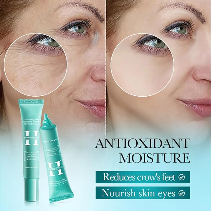 2 PCS Hyaluronic Acid Repair Eye Cream for Dark Circles,Bags Under and Puffiness,Eye Wrinkle Firming Cream Moisturise Repairing Thghten Eye Skin Care-FemmiqueWomen