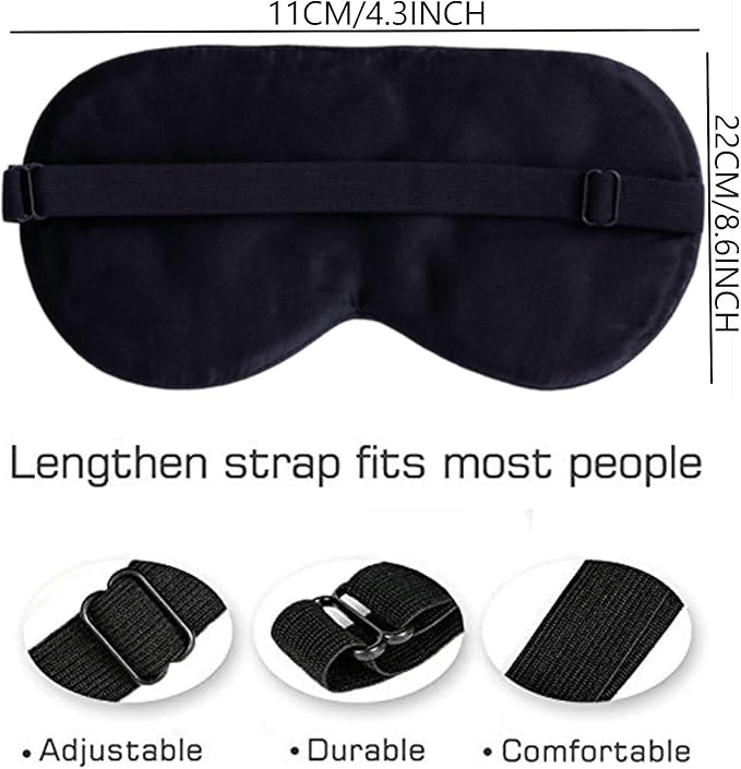 100% Pure Silk Eye Mask Sleep Eye Mask Eye Cover Eyeshade Sleeping Eye Mask Printed Colors (#12)-FemmiqueWomen