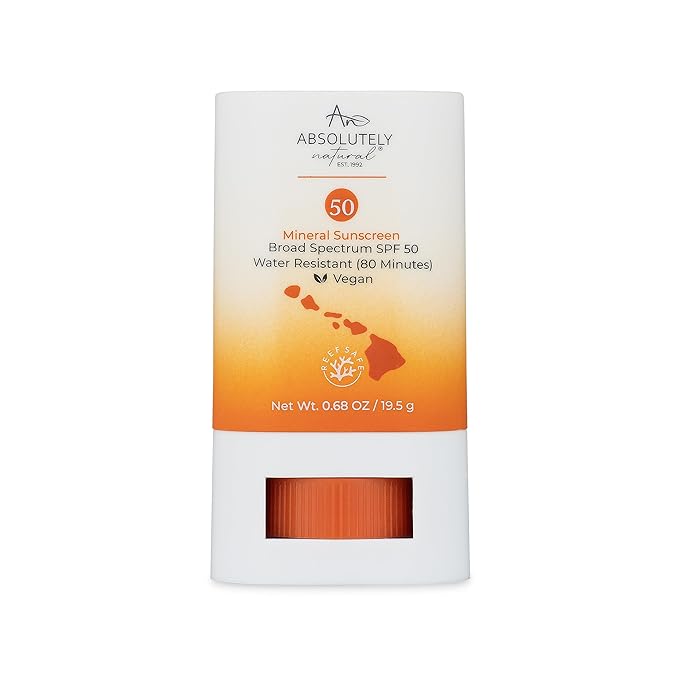 SPF 50 Mineral Sunscreen Stick with Rose Hips Oil, Cruelty Free and Reef Safe, Vegan Blend for Face and Body, Made in USA-FemmiqueWomen