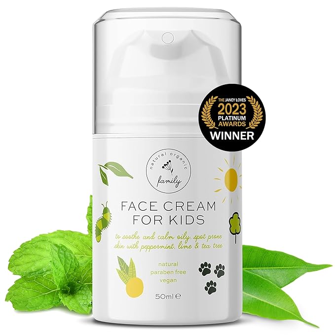 Face Moisturizer with Hyaluronic Acid Face Cream for Kids - Facial Cream & Gentle Moisturizer with Strawberry Extract & Vitamin E - Daily Facial Cream Moisturizer for Dry & Sensitive Skin 50ml-FemmiqueWomen