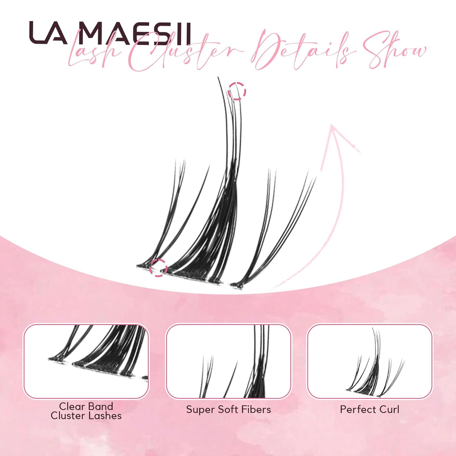 110Pcs Clear Band Lash Clusters 10-14mm Natural Look Cluster Eyelashes C Curl Resuable Invisible Band Individual Cluster Lashes(122)-FemmiqueWomen