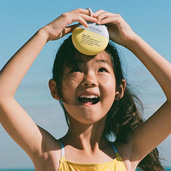Evereden SPF50 Fluid Silk Mineral Kids Sunscreen: Clean Cooling Non-Nano UVA, UVB, & IR Protection for Sensitive Skin - Sheer, Lightweight, & Waterproof for Up to 40 Mins - Beach Day Toddler Sunscreen-FemmiqueWomen