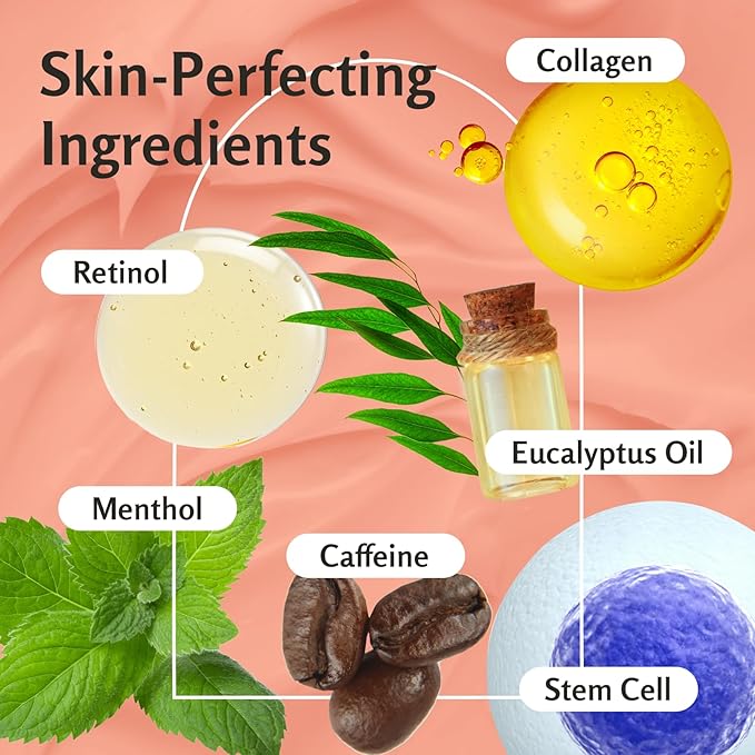 M3 Naturals Hot Cream for Belly Butt and Thighs Cellulite Cream for Thighs and Butt Fast Body Sweat Activator with Caffeine and Collagen - Invigorating Sweat Cream for Workouts and Body Sculpting-FemmiqueWomen