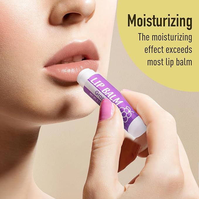 128 Pack Lip Balm, Natural Lip Balm Bulk with Vitamin E and Coconut Oil, Moisturizing Lip Balm for Dry Cracked Lips, Lip Balm for Stocking Stuffers - 8 Flavors-FemmiqueWomen