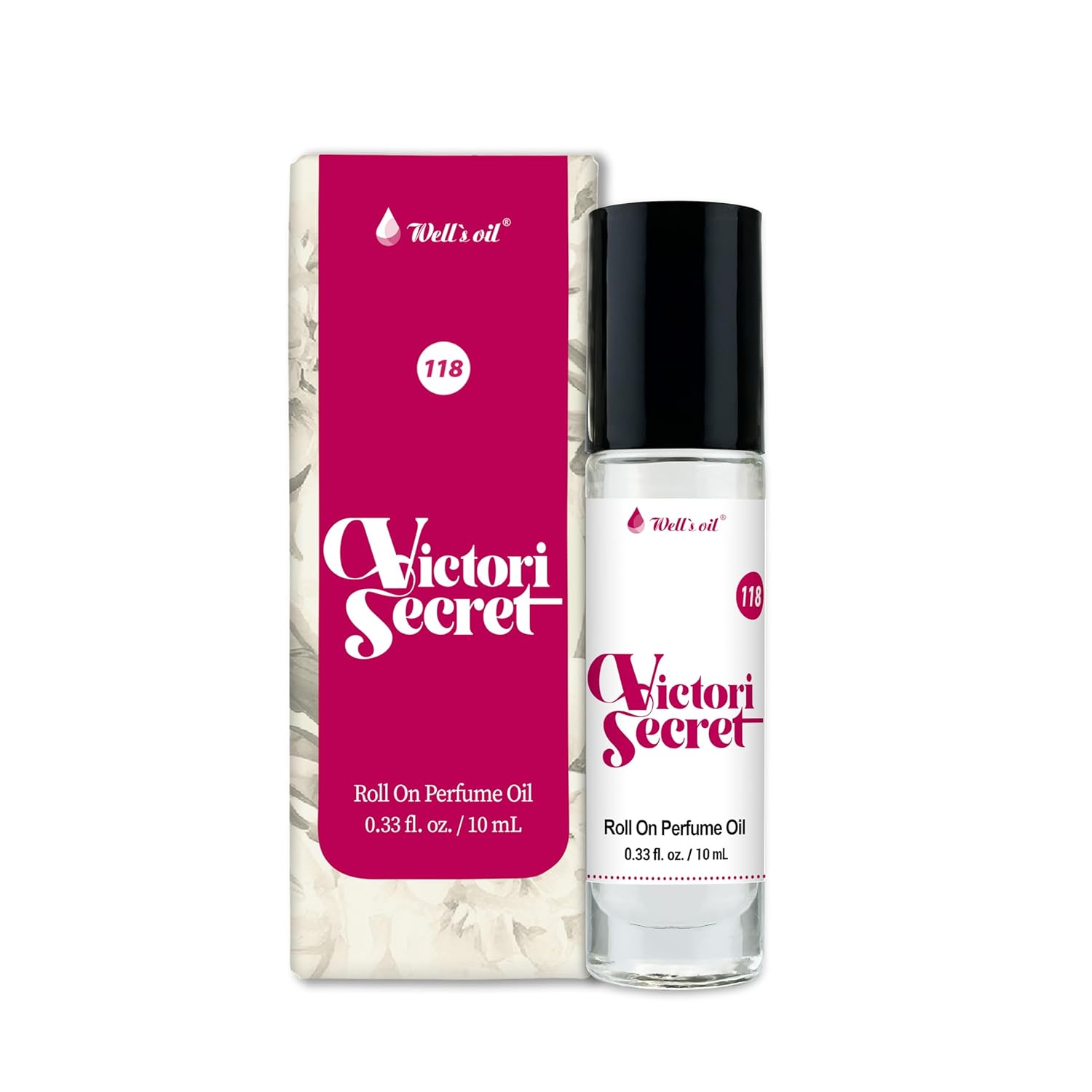 Well's Oil Roll-On Perfume Oil (Victori Secret) | Long-Lasting | Paraben-Free | 0.33 Fl Oz / 10 ml-FemmiqueWomen