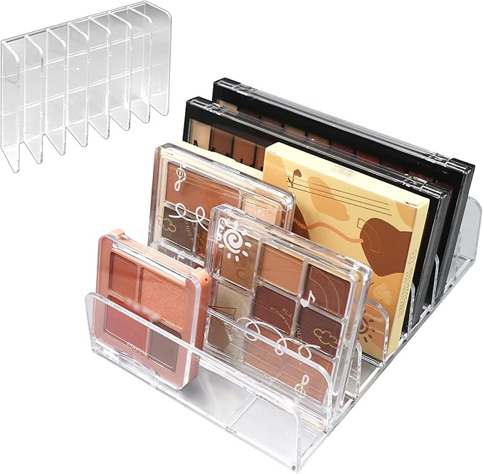 Makeup Organizer, Compact Makeup Palette Organize, for Bathroom Countertops, Vanities, Cabinets, Sleek Modern Cosmetics Storage Solution for - Eyeshadow Palettes, Contour Kits, Blush-FemmiqueWomen