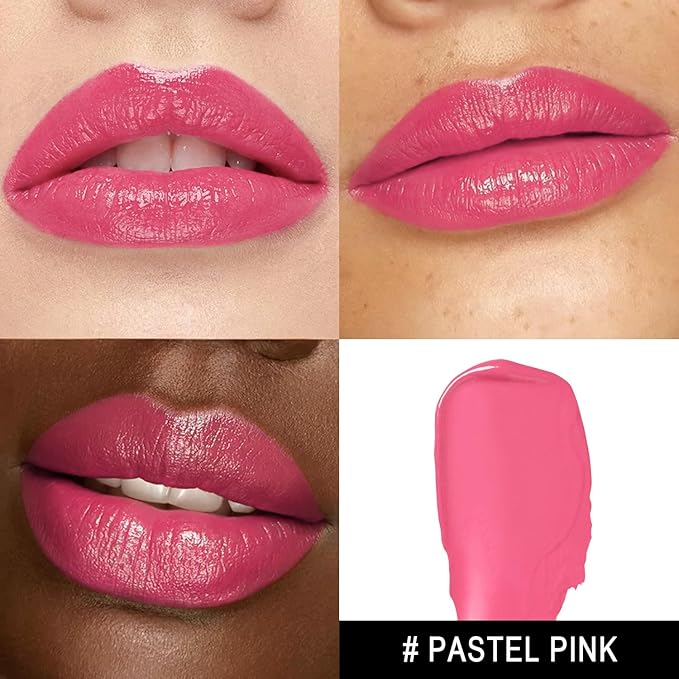 3Pc Moisture Lipsticks for Women Nude Pink Hot Pink Lipstick Hydrate Tinted Lip Balm for Dry Cracked Lips Glossy Lip Color, MA55/62/56-FemmiqueWomen