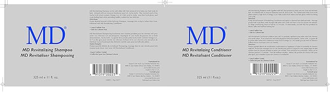 MD Revitalizing Shampoo for Men & Women – Sulphate-Free Hair Thinning Shampoo with Aloe Vera, Chamomile – Hair Loss, Regrowth Anti Thinning Shampoo for All Hair Types-FemmiqueWomen
