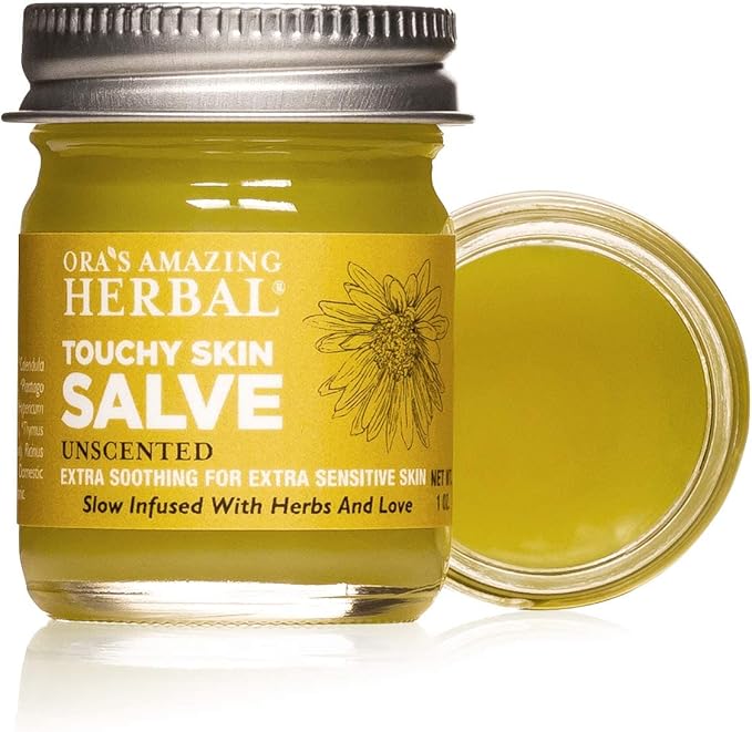 Ora's Amazing Herbal, Eczema Relief, Touchy Skin Salve, Ultra Healing Body Butter, Eczema Cream, Eczema Balm, Herbal Salve, Travel Size, 1oz each-FemmiqueWomen
