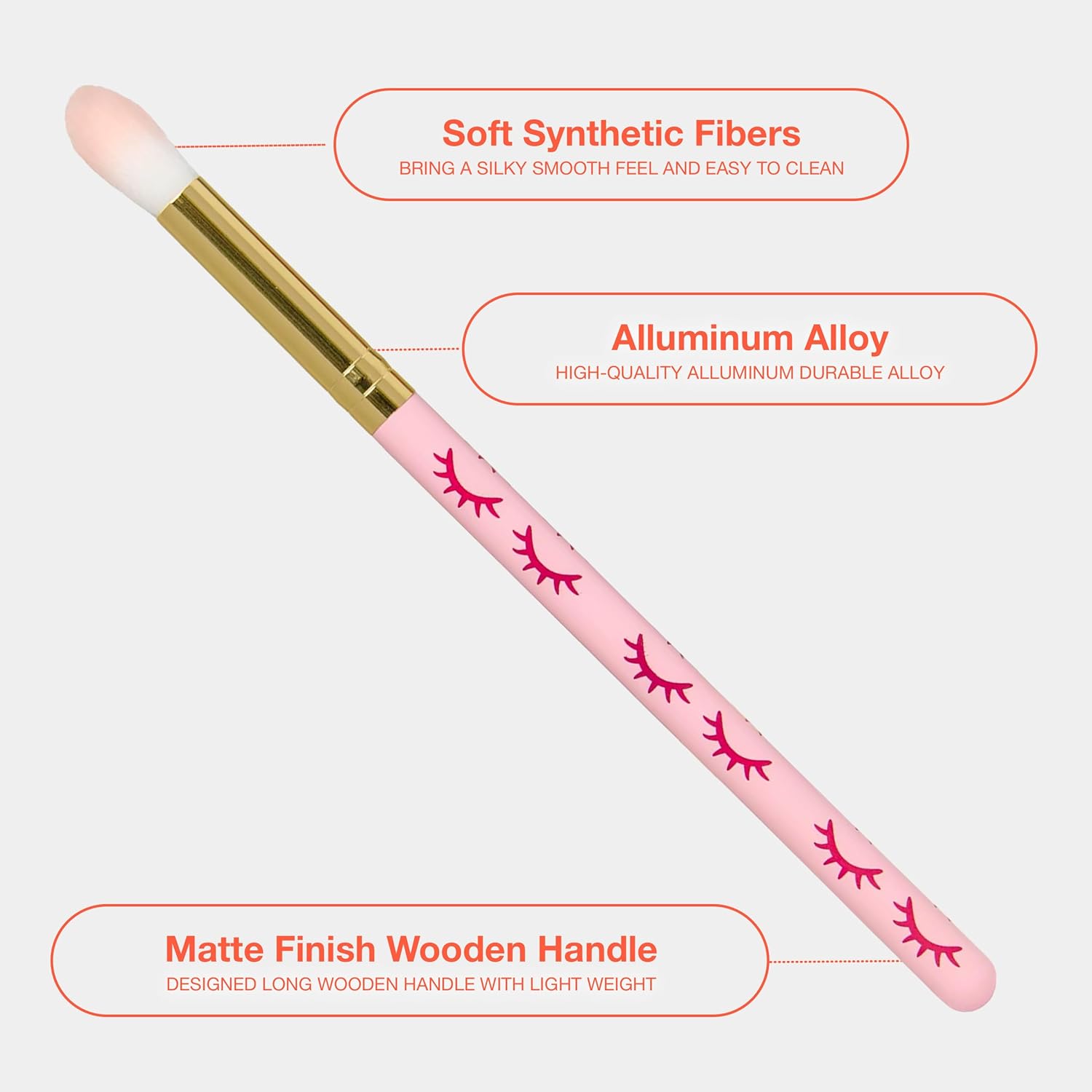 CURACORO Lash Shampoo Brushes Set, Eyelash Cleansing Brush For Cleansing Eyelash Extension, Soft and Comfortable Facial Makeup Remover Tools (Pink, Pack of 10)-FemmiqueWomen