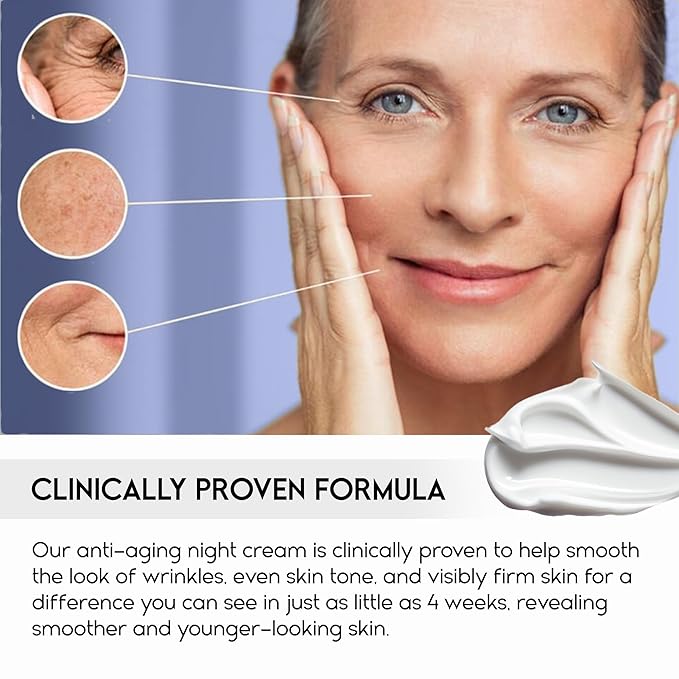 Instant Face Lift Cream, Face Cream for Older Women 60 Plus - Wrinkle Cream for Face Deep Wrinkles - Face Moisturizer for Women Dry Skin | Night Cream Anti Aging - 1.69 Fl Oz-FemmiqueWomen