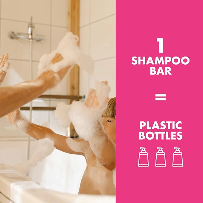 Hydrolyzed Oat Protein + Squalane Shampoo Bar for Girls - 4.5oz - For all Hair Types - Gentle on sensitive Eyes & Scalp - Natural, Tear-Free, Sulfate & Paraben-Free - Made in USA - 4.5oz-FemmiqueWomen