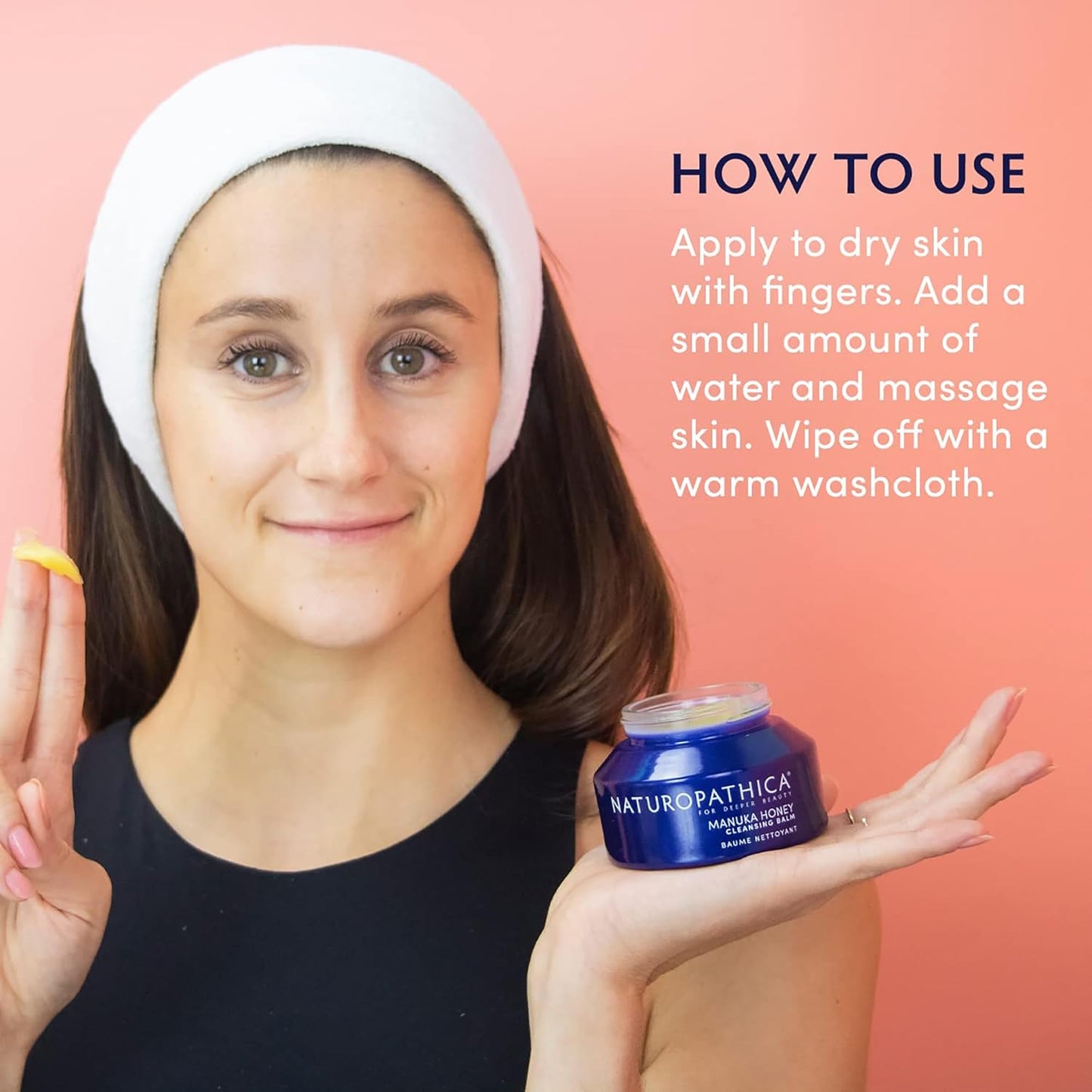 Naturopathica Manuka Honey Cleansing Balm, Manuka Honey Skin care, Makeup Removing Facial Cleanser, Gentle and Hydrating Face Wash, Cleansing Balm 2.8 fl oz-FemmiqueWomen